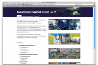 Screenshot Maschinenhandel Kmet